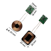 Lithium battery wireless charging terminal module of 5W wireless charging receiver module built-in 3 7V modification scheme
