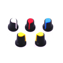 Potentiometer knob switch cap (peach heart button in a variety of colors) Inner diameter 6mm Outer diameter 15MM*Height 17MM