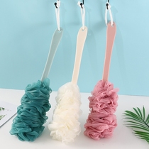 Shower supplies Soft large non-scattered Yuhua bath yarn net rubbing bath towel long-handled bath flower bath ball