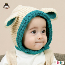 Newborn infants 0-6-12 months men and women children warm velvet knitted elf wool hat baby hat autumn and winter