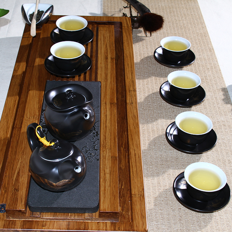 A garden international ceramic tea set the - household six tea mix gift boxes kung fu tea set