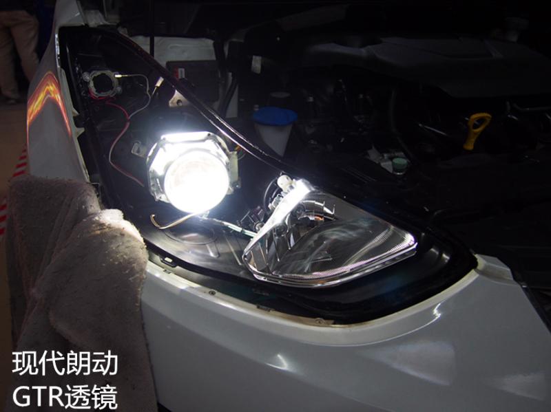 朗动大灯总成升级改装透镜氙气灯led车灯4远光广州佛山改灯实体店