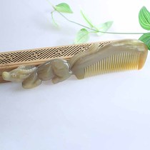 Snow Manatee horn White yak horn Zodiac horn comb