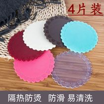 Household kitchen insulation mat round soft glue pot mat table mat coaster bowl mat Sophie dish mat