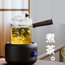 See also the creation of electric pottery stove teapot set Glass black tea household side handle pot Japanese automatic steam tea stove