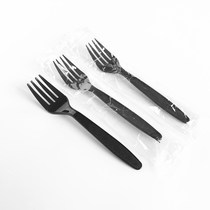 Disposable knife and fork spoon Western food knife and fork moon cake disposable fruit plastic small fork egg fork independent packaging