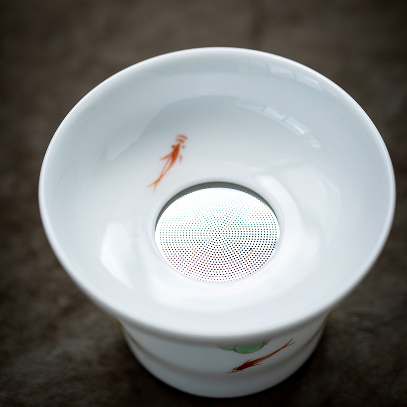 The Sioux ceramic glaze color hand - made) about kung fu tea tea taking accessories household contracted tea strainer