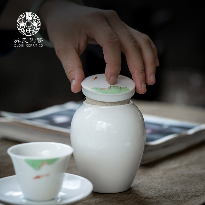 The Sioux hand - made on glaze color ceramic tea pot small tea sealed as cans contracted household black tea, green tea