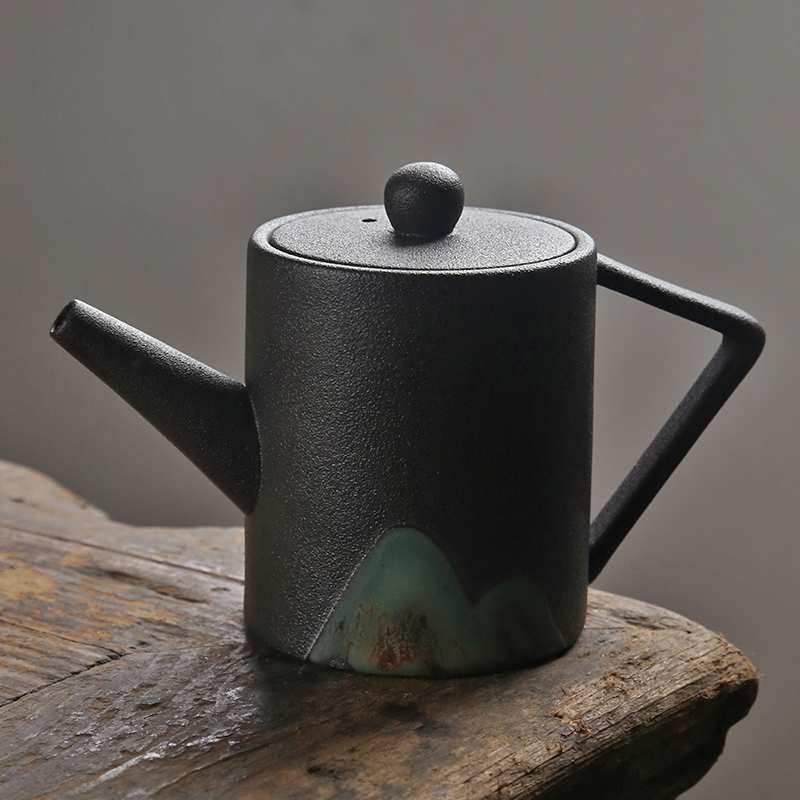 Su ceramic Japanese painting color restoring ancient ways the teapot coarse pottery home tea, kungfu tea taking creative single pot