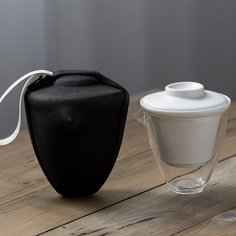 The Sioux portable ceramic glass cup to crack a pot of two cups of is suing travel tea set household teapot