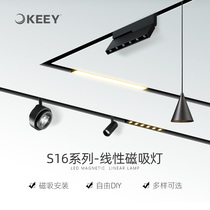 Enterprise one lighting S16 magnetic track light led household concealed surface light 48V embedded rail spotlight