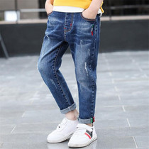 Spring children's clothing boys jeans children's spring and autumn casual pants boys thin pants new pants