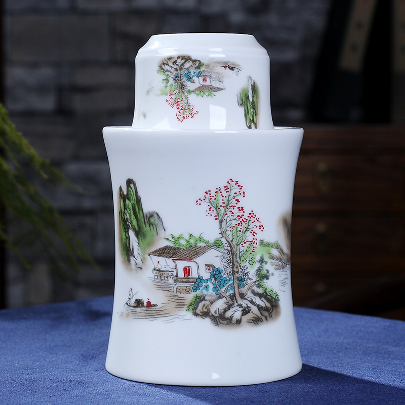 Temperature wine pot hot hip household jingdezhen ceramic wine suits for three two rice wine liquor wine cup of hot Temperature