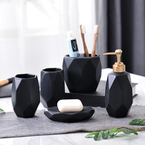 Modern and simple ornaments decorate bathroom toiletries set Bathroom sink washbasin soft decoration