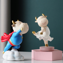 Home decorations Creative COW ornaments living room Zodiac cow mascot cartoon wedding gift to send newcomers