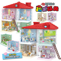 Villa Combo Mini Handmade Home Toys Girls European Living Room Princess Bathroom