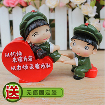 Tanabata Valentines Day send girlfriend revolution love soldier creative wedding gift Couple home decorations small ornaments