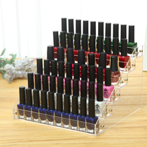 Nail polish storage rack acrylic transparent rack manicure glue rack cosmetic storage box nail polish lipstick shelf