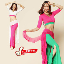 Belly dance costume suit performance suit 2021 new dance suit practice suit split oriental dance pants clothes