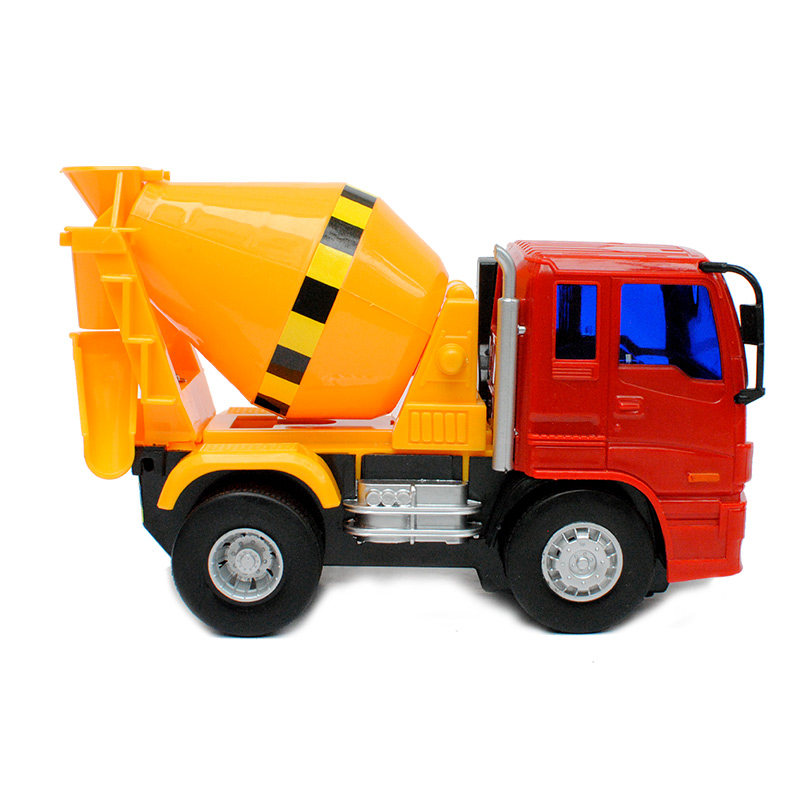力利工程车迷你混凝土罐车混泥土水泥搅拌车大号儿童玩具车惯性车