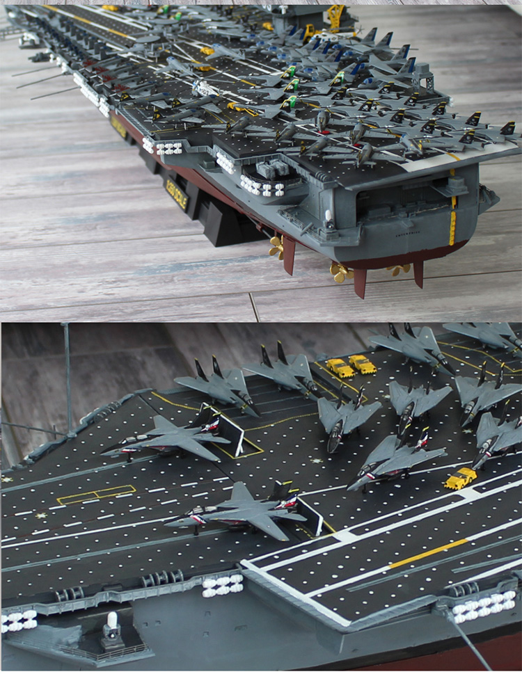 小号手拼装航母模型 1/350仿真军舰企业号航空母舰船模 成人玩具_7折