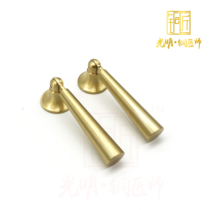 Gold American light luxury all copper handle Modern simple brass large cabinet door Cabinet drawer Nordic pure copper handle