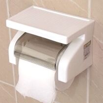 Wall-mounted ultra-wide storage table roll carton toilet paper holder waterproof roll paper holder toilet tissue rack special price