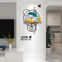 Clock and clock living room modern simple creative clock personality fashion Nordic light luxury art decorative wall hanging watch