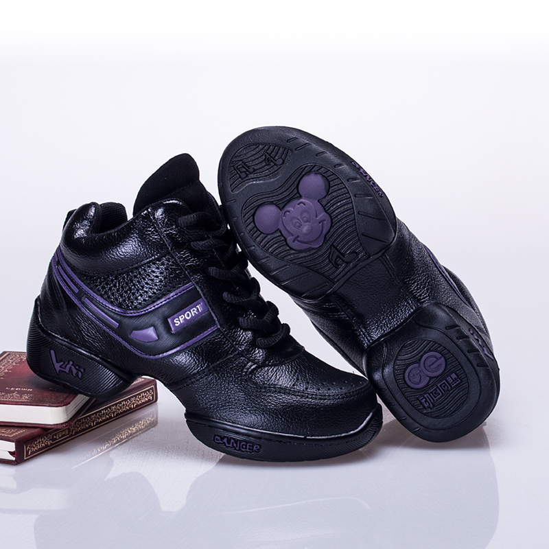 小孩真皮男童舞蹈鞋黑色软底小学生跳舞鞋儿童舞蹈鞋男孩拉丁舞鞋