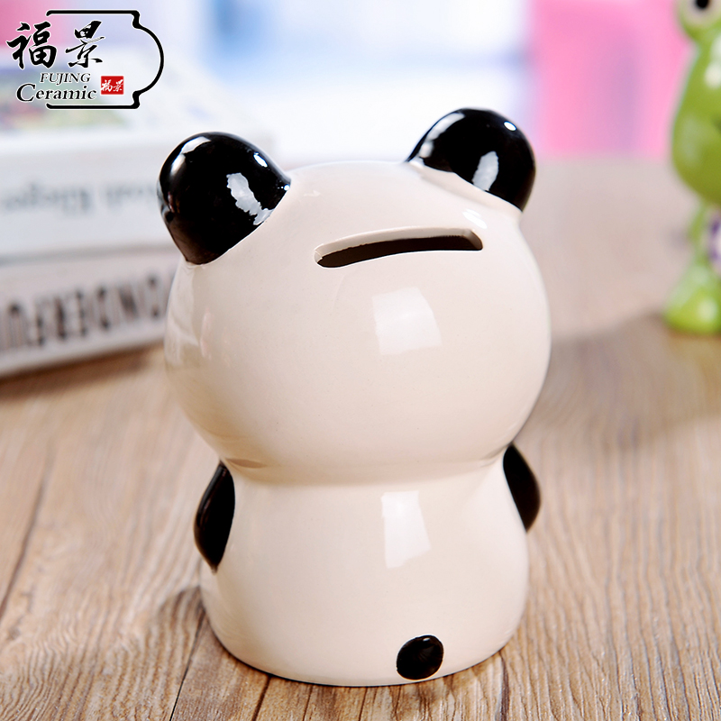 The creative scene cartoon ceramic express little animal piggy bank fashion to difference birthday gifts piggy bank small gifts