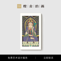 Ho Fujun Like the Xuan Outlook painting sofa background wall modern decorative painting art hanging painting