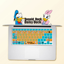 Suitable for mac new Pro16 keyboard film air13 inch silicone protective film 12 laptop dustproof Donald duck