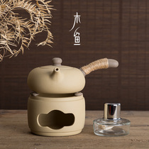 Zisha heated burning teapot tea ceremony tea breiler glass ceramic tea stove teapot candle light base tea set alcohol stove