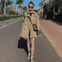 Navy collar Academy wind small man short windbreaker coat female spring autumn 2021 New Korean students British tide