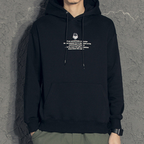 Hong Kong Chauded Spring Autumn Season Alphabet embroidery Lianhood Mens port Wind 100 Loose Sleeve Hooded Long Sleeve jacket