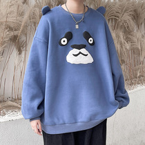 Hong Kong Chaobou XiaoXiong Hong Kong Breeder Boys Spring Fall Hip Hop Loose Upper Clothes Trend Ruffled and Handsome Round Collar Jacket