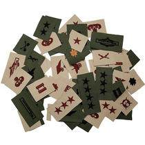 US military full set of embroidered military rank jungle BDU skill chapter Sansha DCU qualification chapter M65 epaulette TUC collar flower badge