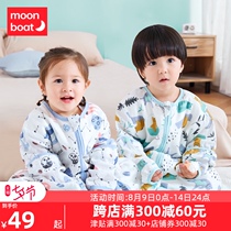 Baby sleeping bag spring and autumn thin split legs Baby spring and summer summer childrens gauze anti-kick quilt boy four seasons universal