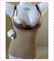 Yatingfen one-piece New abdomen summer ultra-thin U-support adjustment buckle waist shaping garment y7725