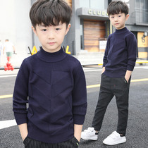 Boys sweater autumn clothes 2021 new large childrens knitwear foreign-style thread clothes boys autumn and winter Korean tide