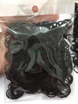 Small rubber band leather band rubber band hair rope elastic black leather band photo studio makeup makeup artist commonly used invisible