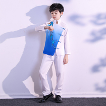 Childrens Tang Fashion boys Zhongshan dress gown Performance Costume Gufeng Hanfu 61 State Costume Suits summer