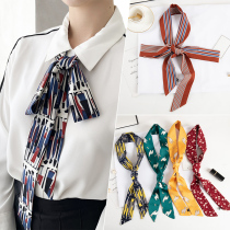 Silk scarves womens autumn and winter foreign style fashion small scarves womens scarves winter Joker Korean version of Japanese