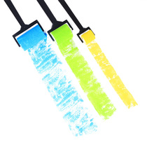 Childrens painting rubbing tool long handle roller 3 sets kindergarten diy manual class painting art material roller