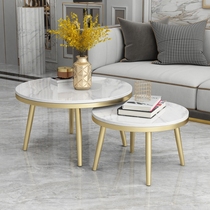 Modern simple marble coffee table Nordic small apartment sofa side few living room tea table tea table Net red light luxury