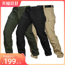 726 Summer Functional Tactical Pants Men Outdoor Commuter Training Breathable Wear Resistant Multi Pocket Large Camouflage Cargo Pants