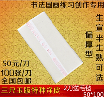 Anhui Jingxian rice paper three feet handmade jade edition special net skin calligraphy Chinese painting special raw rice paper wholesale price