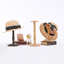 Clothing store hat display rack solid wood hat rack desktop hat holder fashion counter hat holder clothing display props