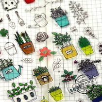 Korea sonia sticker flower Logitech keyboard hand account material cute mobile phone decoration sticker