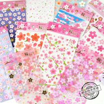 Romantic cherry blossom stickers diy hand account photo album Japanese Korean ins material girl heart little cute decorative stickers